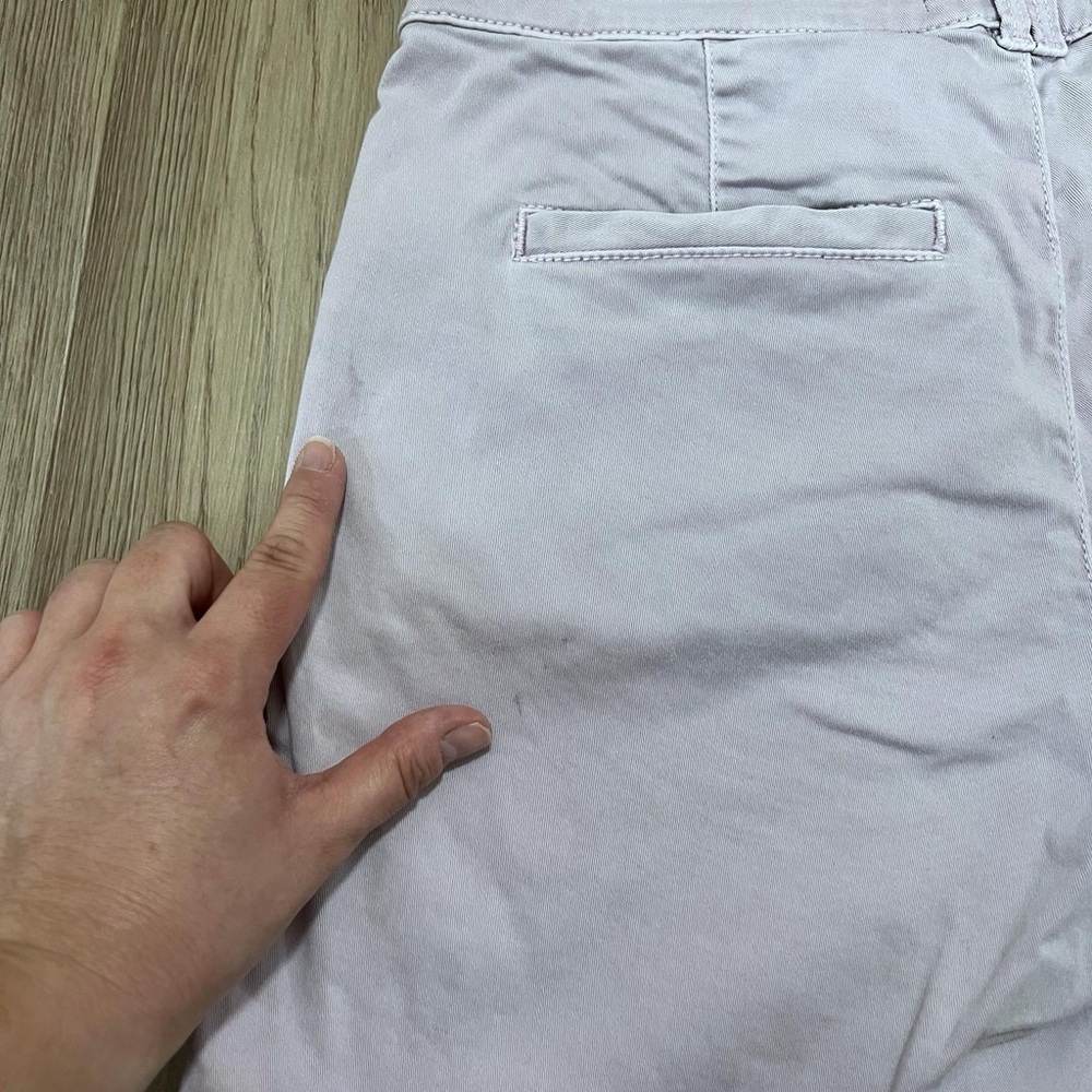 Anthropologie Women’s Lavender Chino Shorts Size 27 - Picture 9 of 10